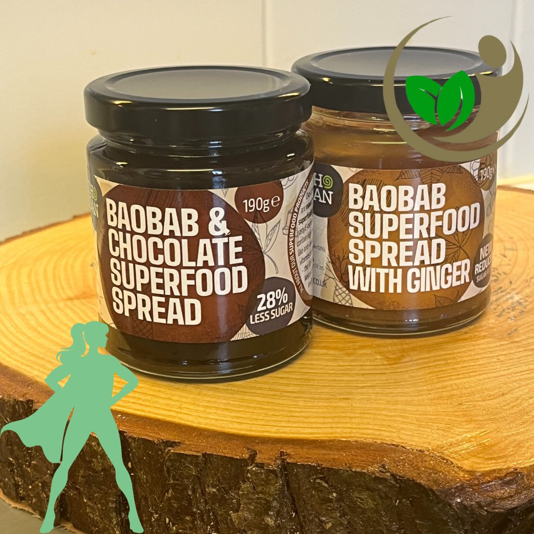 AfricanSFP's tweet photo. Superfoods:

Here are two examples...

[1] Baobab &amp; Chocolate Superfood Spread
[2] Baobab Superfood Spread with Ginger

#superfood   #superfoodnutrition  # #superfoodsnacks    #superfoodbreakfast #superfoodchocolate https://t.co/s7VRHxhD9F