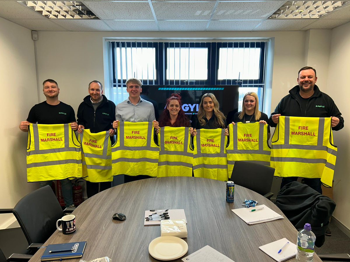 🔥Welcome to our new Fire Marshals! 🔥

Well done to our team, who are now trained to minimise & control fire risks, and the actions to follow in the event of a fire. 👌

Great work team, and another step towards keeping each other safe at work 🤝

#TheATeam #OURSafety #OURArgyle