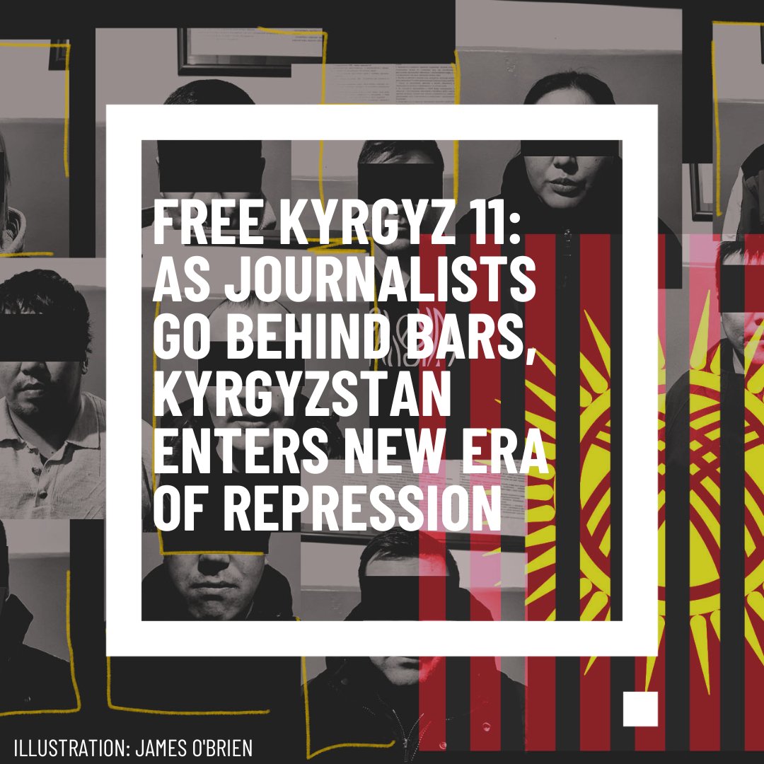 🇰🇬The authorities have accused @TemirovLive, a respected investigative outlet, of inciting mass unrest, and jailed nearly a dozen of its current and former employees. A sense of fear has descended on Kyrgyzstan. @OCCRP #FreeKyrgyz11 Read more: vsquare.org/free-kyrgyz-11…