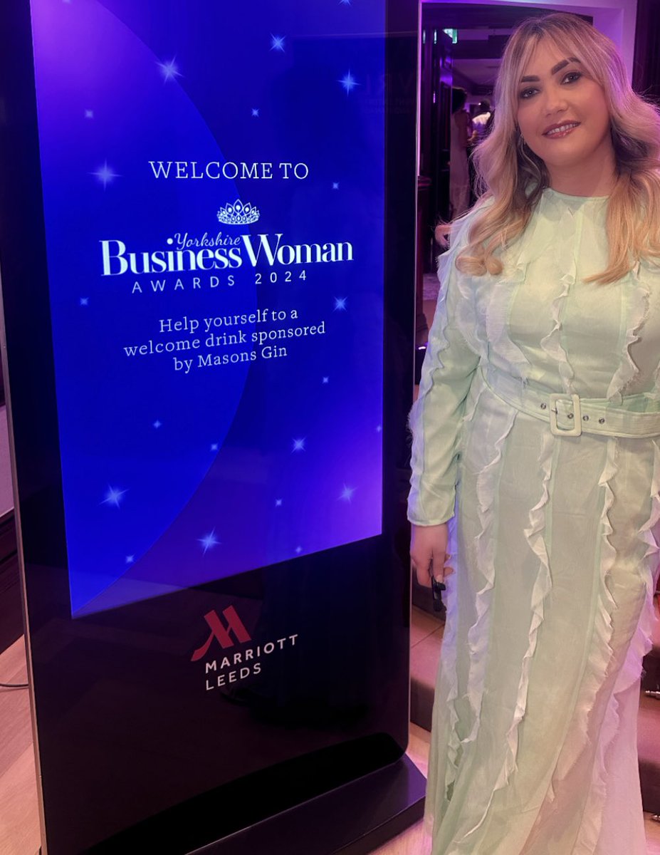 laurarobinsonpr's tweet photo. Our founder @Mrs_Robinson15 spent #IWD hosting the winners interviews at the very first @YorkshireBusin2 awards, and what a night it was! #YBWAwards https://t.co/0yLkww2R0L