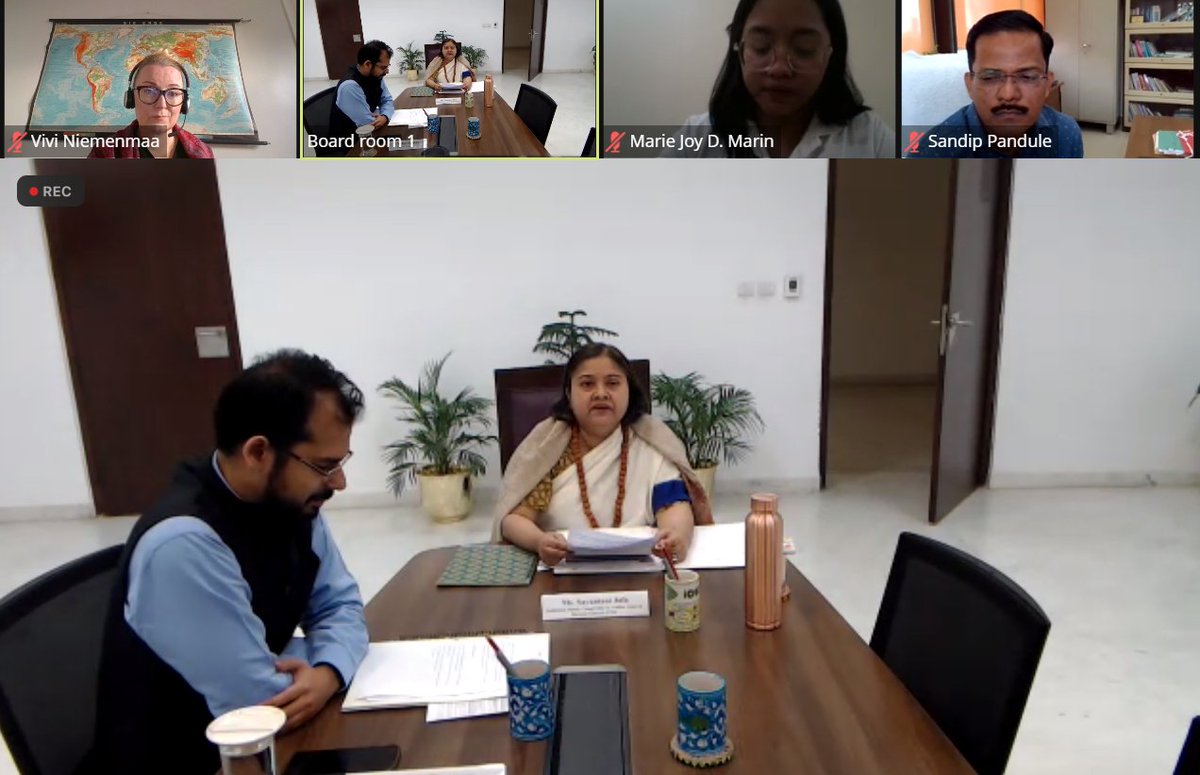 WGEASecre's tweet photo. International training on environmental auditing organised by iCED in Jaipur India takes place for the 11th time, now online and in two batches. Director Jafa opens the training and @VNiemenmaa delivers the first session on #environmentalgovernance and #environmentalauditing https://t.co/LLrRtGsHyJ