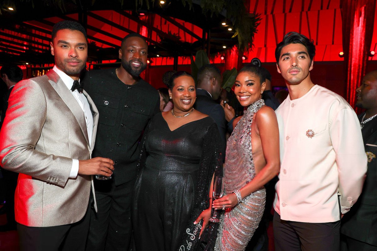 Regé-Jean Page, Dwyane Wade, Gabrielle Union e Taylor Zakhar Perez