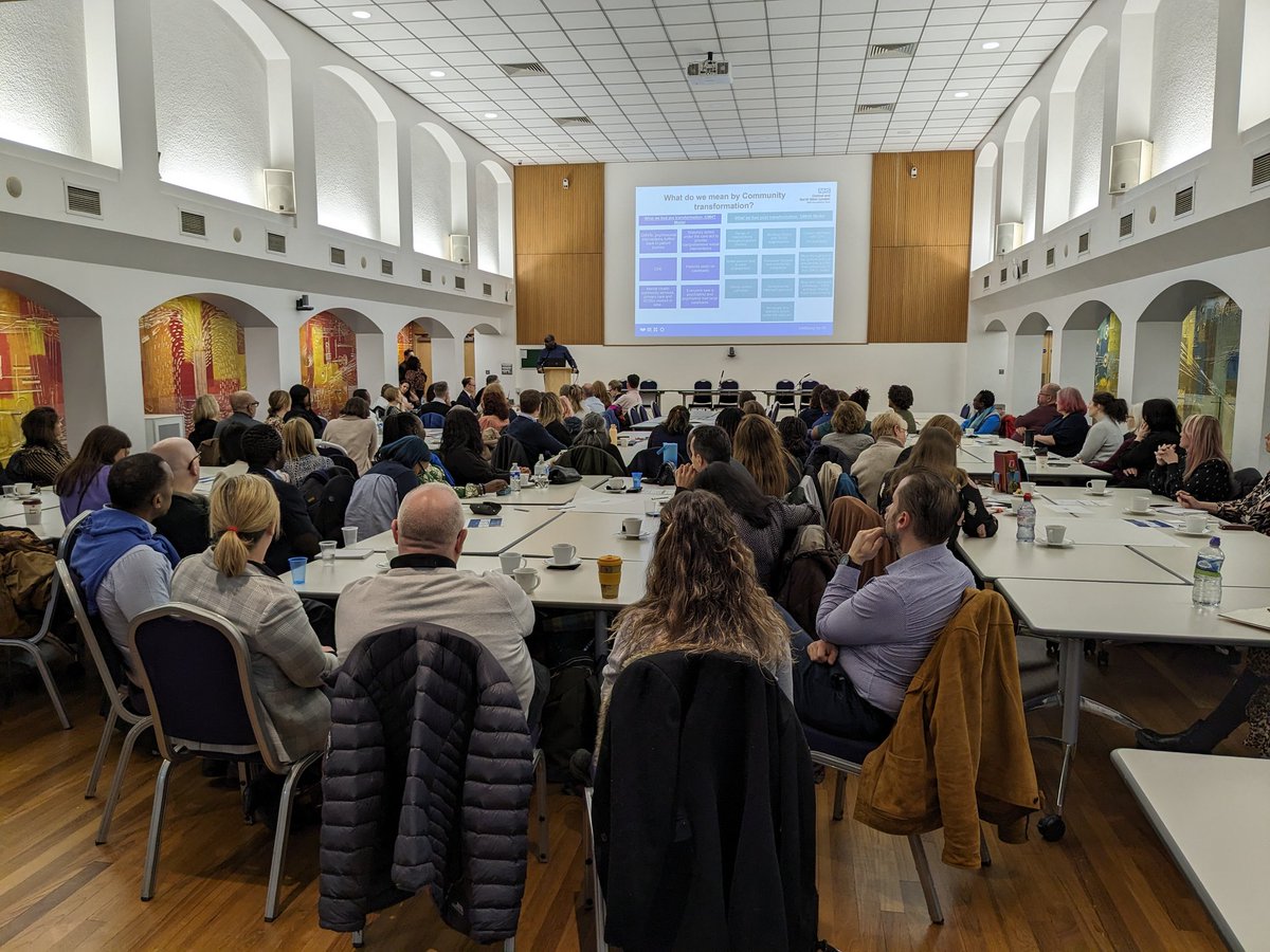 @CNWLNHS community staff hearing from Consultant Dr Michael Akeju about what the changes of our Community transformation over the last 3 years have meant for us