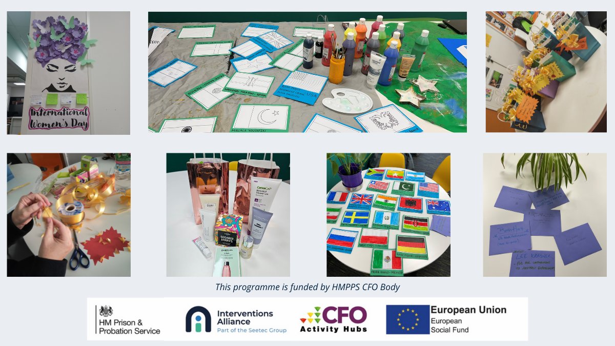 We've had such a wonderful week packed with International Women's Day themed activities including:

🫶Making/distributing self care packs 
🫶Women's &amp; Girl's health sessions  
🫶Screening inspirational videos 
🫶IWD inspired Arts 
🫶Wellbeing Walks 

#iwd2024 #CFOActivityHubs