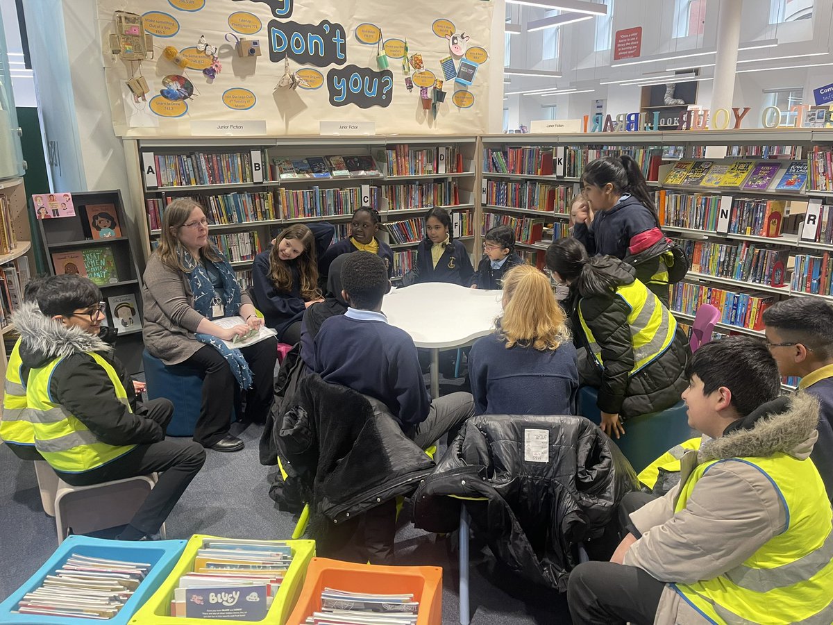 Library Committee enjoying their trip to <a href="/TamesideLibrary/">Tameside Libraries</a>   <a href="/StPetersAshton/">St Peter’s CE Ashton</a>