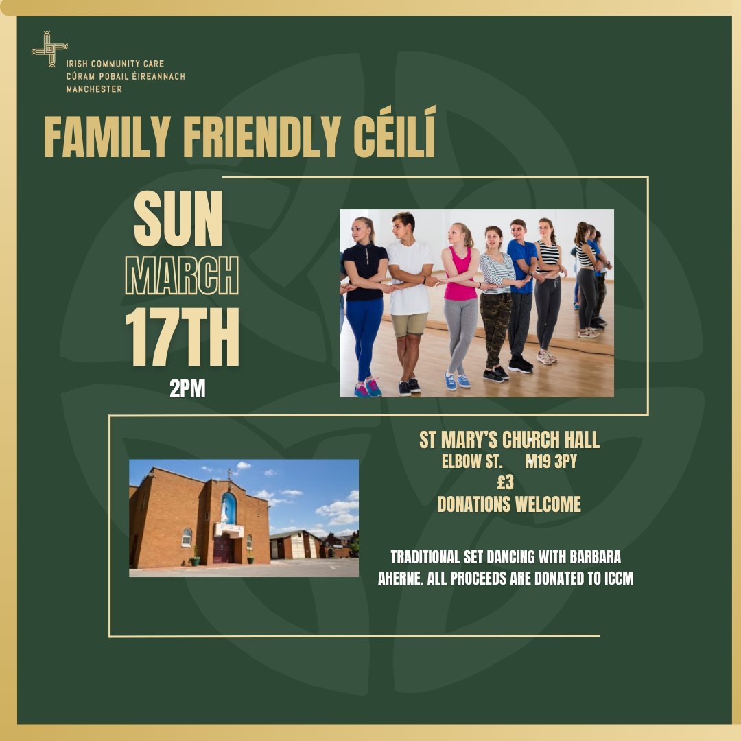 Looking for something fun to do with the family on St. Patrick's Day? Come along to our Céilí!