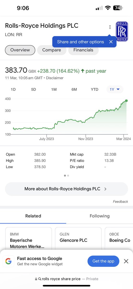 @Peter_Fitz How about we explore share prices as a true indicator of market value? Last start with Rolls Royce shares, which have gone from GBP 87 to over 380 in 18 months (400% growth) since they announced they will invest in SMR technically. I invested heavily in them in 2022. Should we