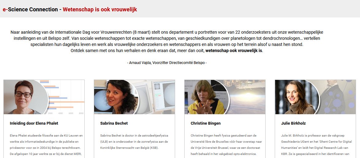 BIRA_IASB's tweet photo. To mark #internationalwomensday2024 (8/03) @belspo presented portraits of 22 female researchers from scientific institutions and from Belspo itself, including Christine Bingen and Séverine Robert from BIRA-IASB #Aeronomy
FR=> https://t.co/uF5gQpAkYP
NL=> https://t.co/hQmTPMO7QJ https://t.co/1chYZz91ZX