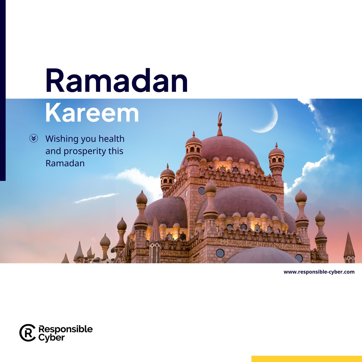 As our Muslim friends and colleagues enter into a meaningful month of fasting, we send our wishes of a joyous and fulfilling Ramadan to you and your families.

May this month inspire us all towards greater understanding and kindness.

#RamadanKareem #ResponsibleCyber