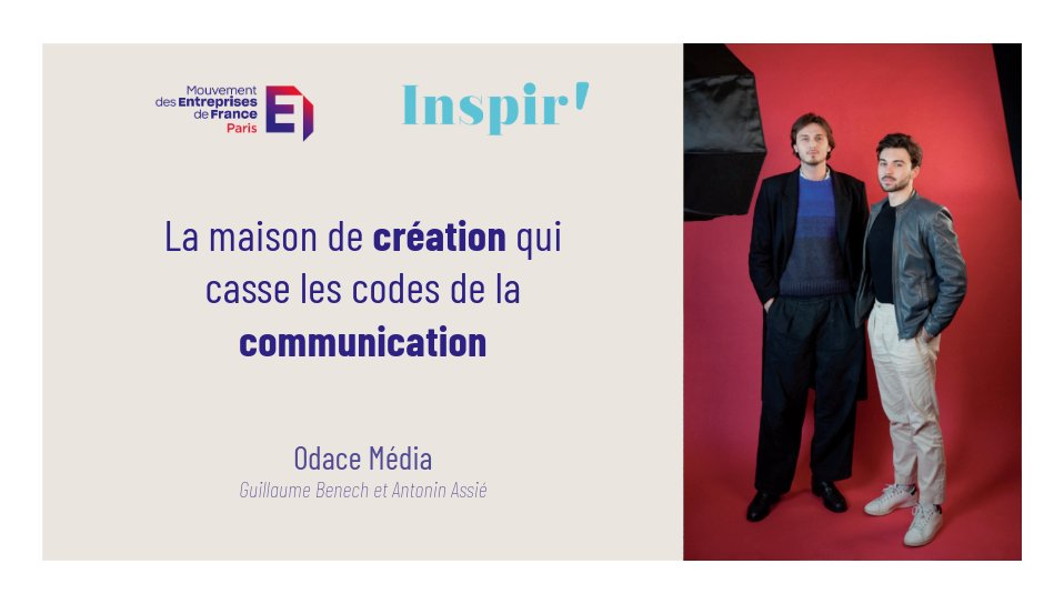 #JournéeInternationaledesStartUps ! 😉 Un clin d'œil à <a href="/odaceworld/">odace</a>, l'une de nos adhérents ! Découvrez leur parcours et leur vision avec <a href="/GuillaumeBenech/">Guillaume Benech</a> et <a href="/AntoninAssie/">Antonin Assié</a>, cofondateurs. ​
👉 Cette agence de contenu vidéo continue de se développer ⤵️ ​
medefparis.fr/fr/page-statiq…