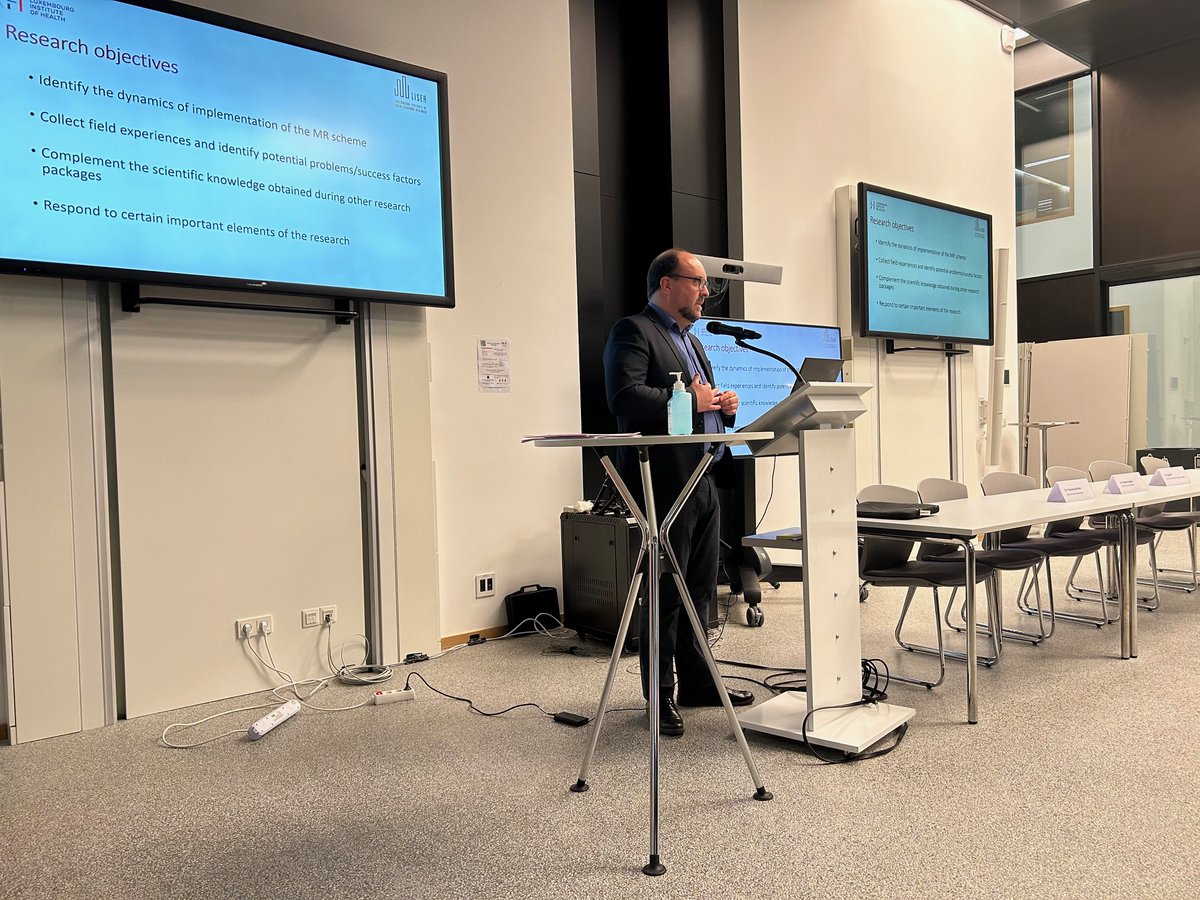 👏A big thank you to all the participants at last week's workshop “Assessing #healthsystem performance on access, efficiency & quality: a focus on #PrimaryCare in #Luxembourg & other 🇪🇺 countries.”

🗣️LISER's Dr. Moran & Dr. Thill presented the main results of the APPEAL project.
