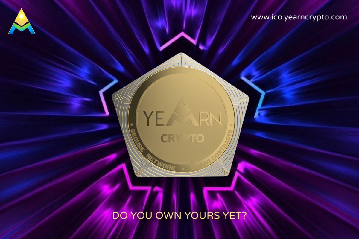 Now is your time to get on board YEARN CRYPTO with THE YEARN COIN! Join the ICO @ ico.yearncrypto.com and be a part of our trajectory to success!  
#yearncrypto #yearncoin #yearn #crypto #presale #ICO #airdrop #cryptocurrency #blockchain #invest #secure #future