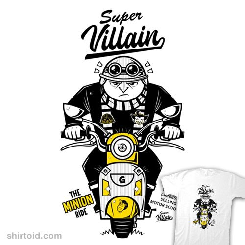 'Super Villain Scooter' by @Krisren28 is $14 today shirtoid.com/320182/super-v…