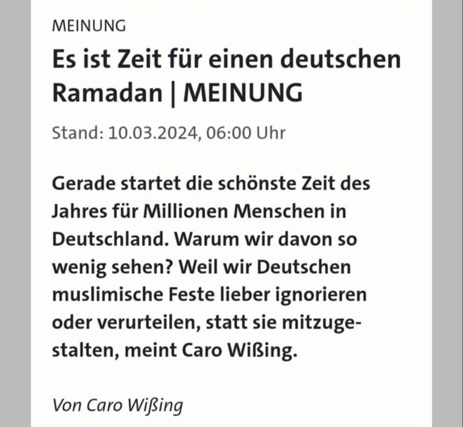 Also die Mitgestaltung der #Muslime an christlichen Festen kann man zum Beispiel daran erkennen, dass man Weihnachtsmärkte mit Betonpollern schützen muss. #Islam