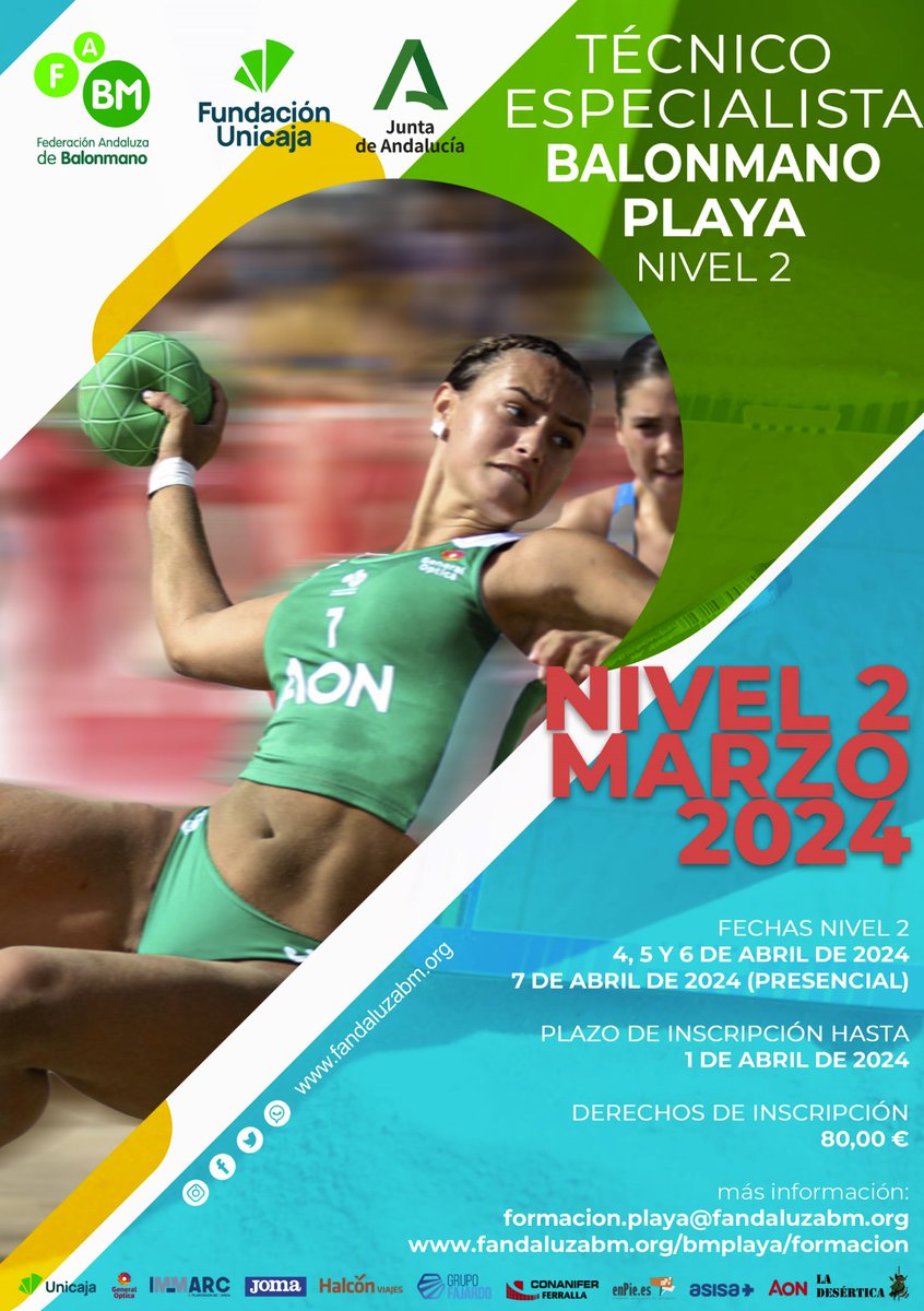 💥 ¡𝐒𝐄 𝐀𝐌𝐏𝐋𝐈́𝐀 𝐏𝐋𝐀𝐙𝐎 𝐃𝐄 𝐈𝐍𝐒𝐂𝐑𝐈𝐏𝐂𝐈𝐎́𝐍 𝐇𝐀𝐒𝐓𝐀 𝐄𝐋 1️⃣ 𝐃𝐄 𝐀𝐁𝐑𝐈𝐋! 

 🔎 Consulta todos los detalles aquí ➡️ fandaluzabm.org/tecnico-especi…

#BalonmanoAndalucía