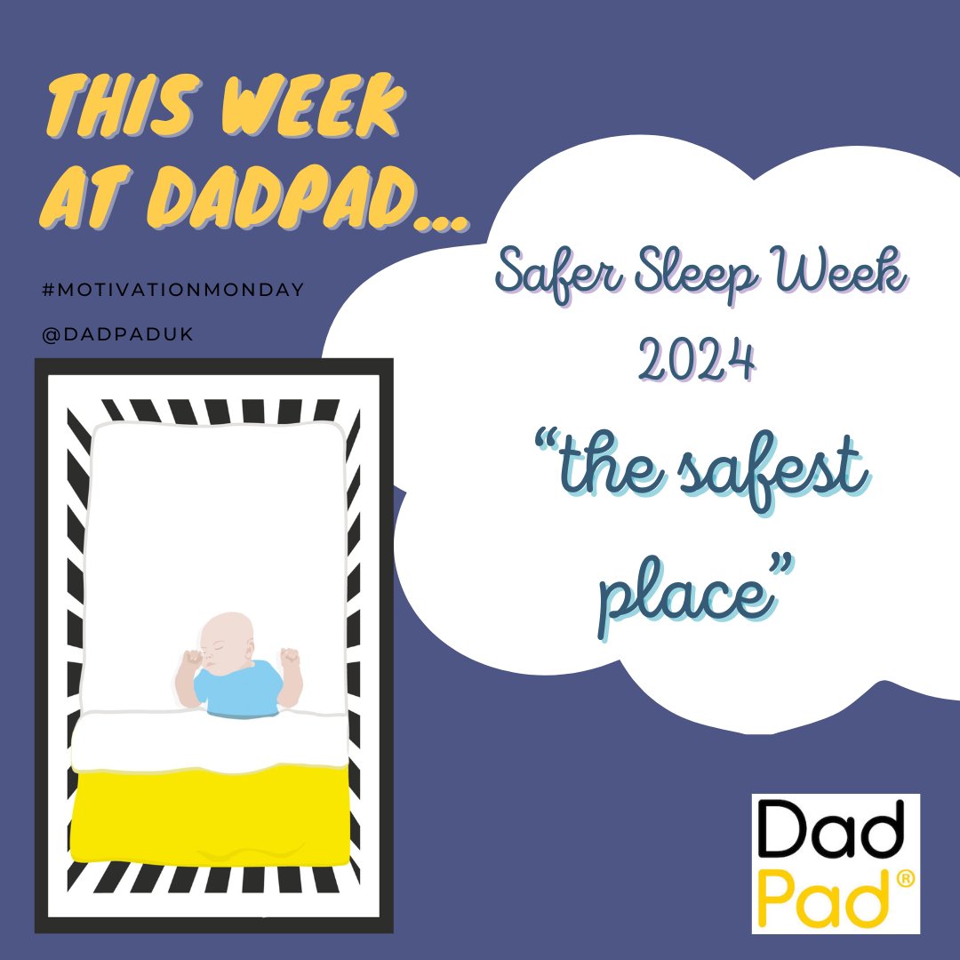 #MotivationMonday 😴 It's #SaferSleepWeek, the annual awareness campaign around reducing sudden infant death syndrome (also know as SIDS). We're proud to support @lullabytrust as they discuss the subject of 'the safest place'. To read more: tinyurl.com/2xnfz5yzm #dadsmatter