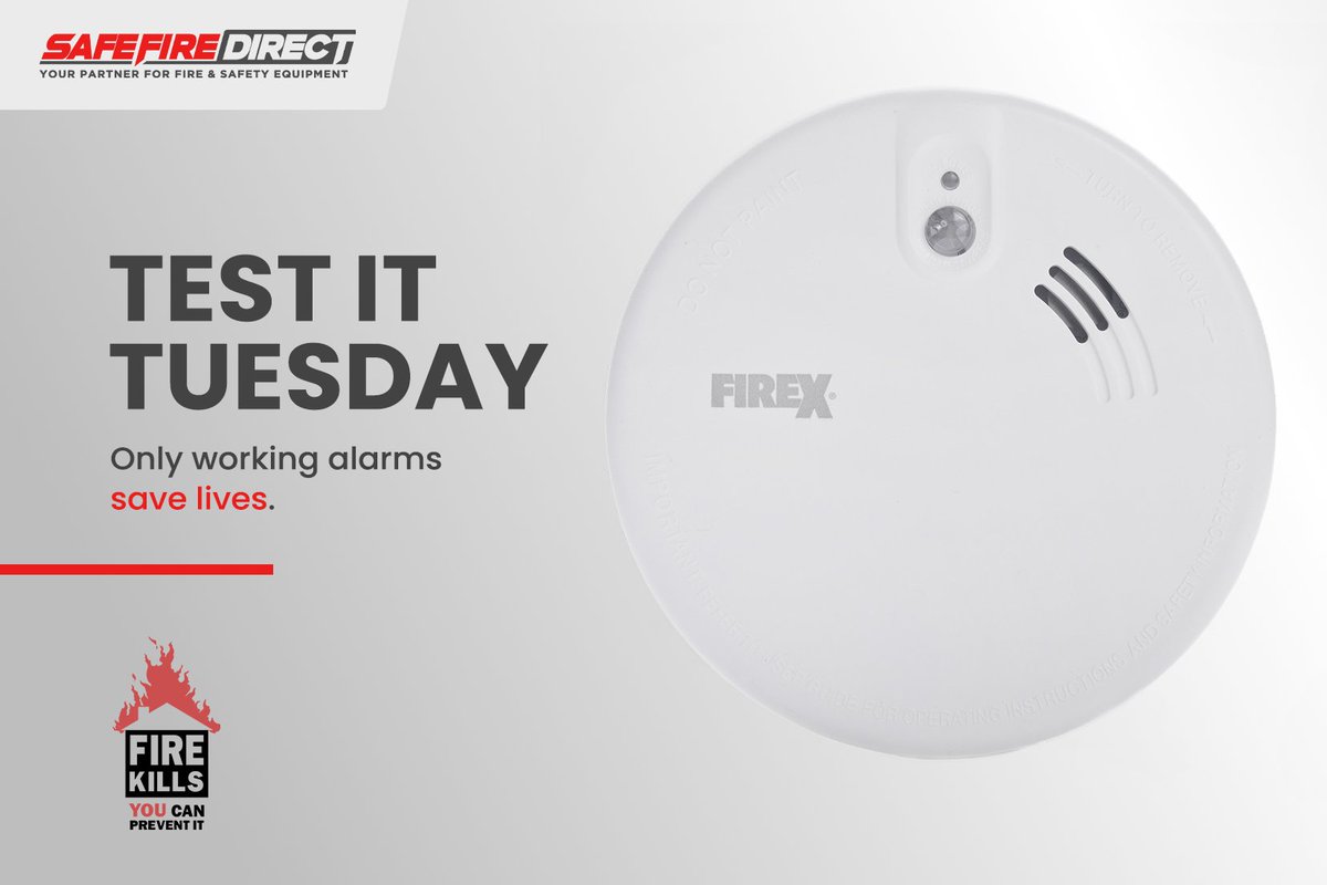 It's #TestItTuesday!

👆🔊 Don't forget to test your Smoke, Heat and CO alarms today. ✅

Only working alarms save lives. 🔥

#TestItTuesday #PressToTest #SmokeAlarms #FireAlarms #FireSafety #FireKills #SaveLives @KiddeSafety