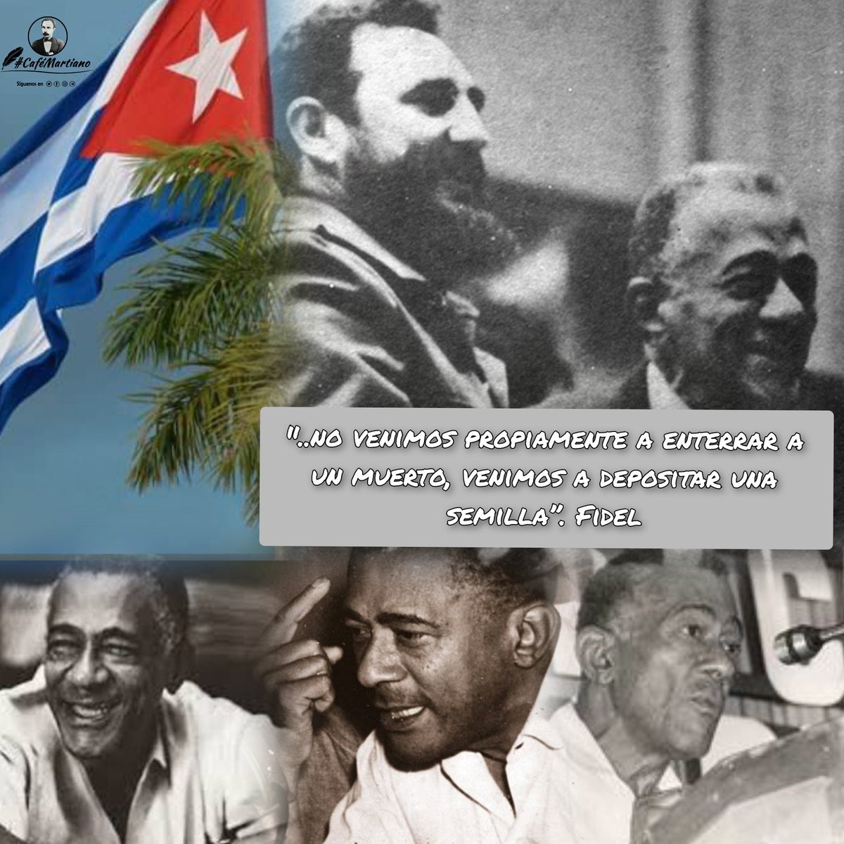 Buenos días 🇨🇺 #CaféMartiano Muere en 1974,el líder obrero Lázaro Peña. ✍️'Del trabajo continuo y numeroso nace la única dicha, porque es la sal de las demás venturas'. '.. lo que nos decían los dirigentes obreros es que Lázaro ha sido para ellos como un maestro'. Fidel #Cuba