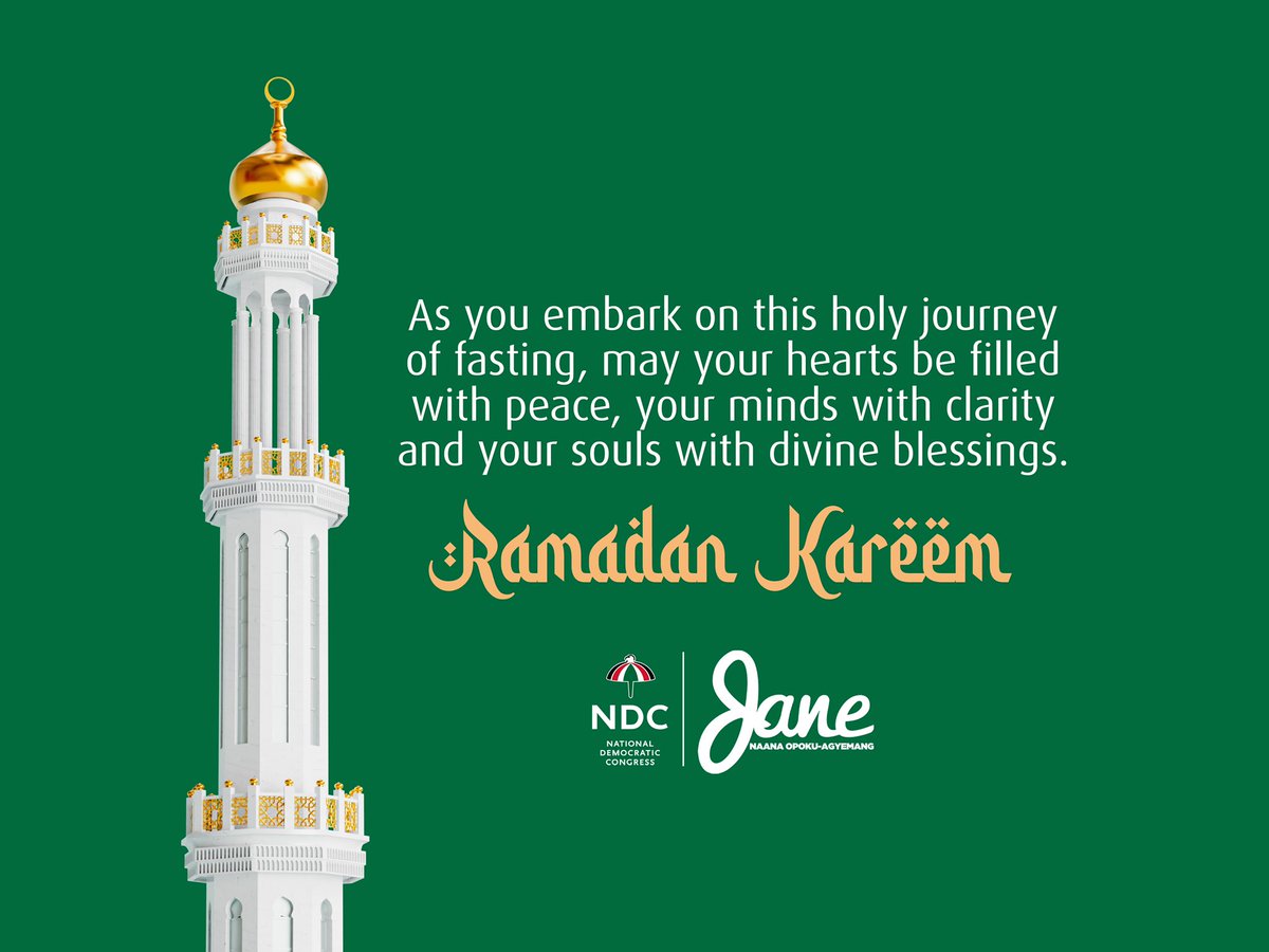 NJOAgyemang's tweet photo. Wishing all my Muslim brothers and sisters strength, patience, and spiritual fulfilment throughout this Ramadan.
#Ramadan Mubarak! 🌙 https://t.co/zuFQDosDQn