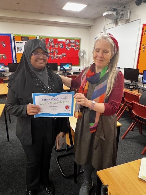 Our Library committee would like to shout out to Asiya Abubakar Y8 34 Reading Practice Quizzes, Passing 17, and a Word Count of 2, 205,828. Also did 22 Article Quizzes, Passing 10 and a Word Count of 5,168. #arquizzes #readdingforpleasure #Bibliothécaire
#FreedomToRead
#WeMatter