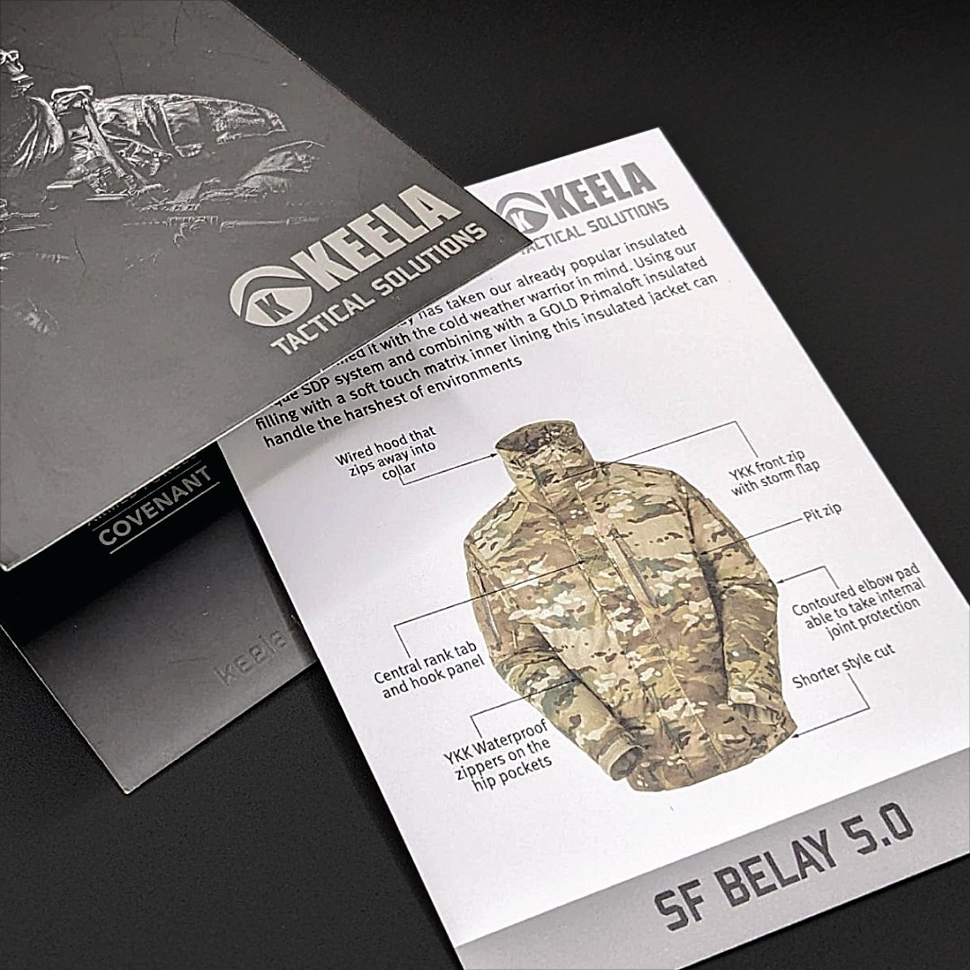 keela_tactical's tweet image. The 5th generation of the Belay jacket is designed with the cold weather warrior in mind.
Designed to handle the harshest of environments with minimal bulk and allowing unhindered movement for the wearer.

#Militarysolutions #Military #Tacticalgear #tacticalclothing #Outdoorgear