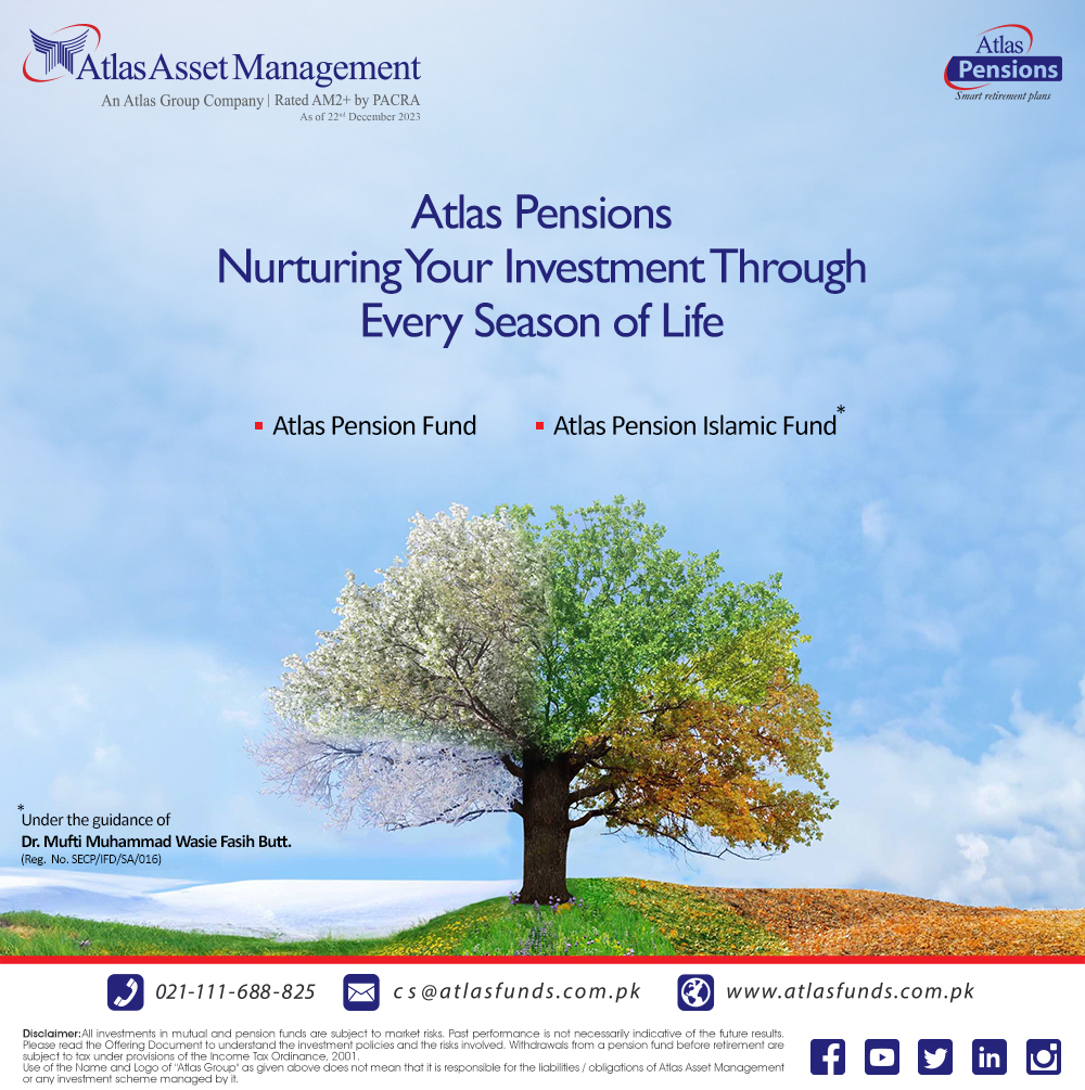 Plan Today For Your Better Retired Life with Atlas Pensions.

Call us: 021-111-688825 (MUTUAL) or visit atlasfunds.com.pk and start your investment journey with us!

#pensions #savings #investments #Retirement