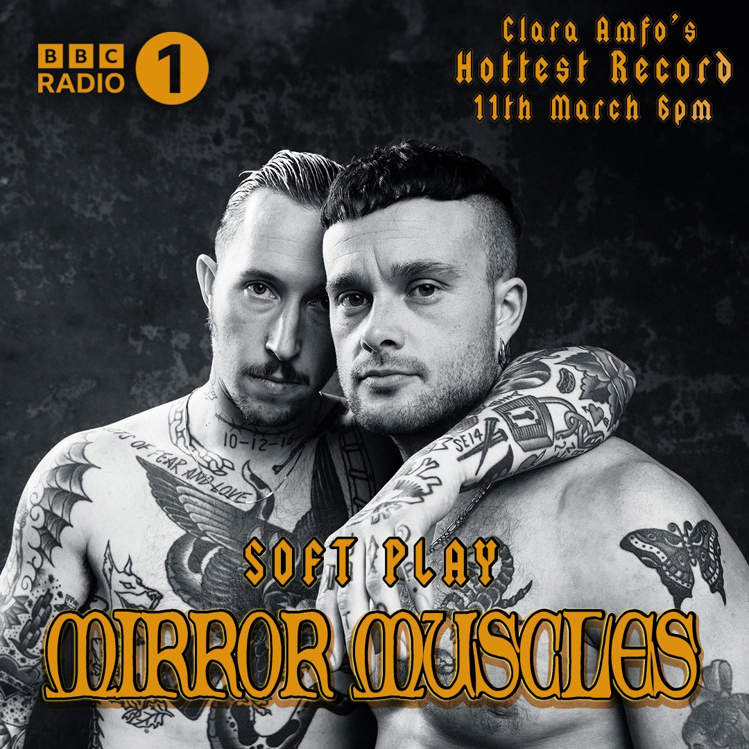 NEW TUNE DROPPING THIS EVENING 🚨🚨🚨 MIRROR MUSCLES WILL BE PREMIERED ON @BBCR1 AS CLARA AMFO'S HOTTEST RECORD FROM 6PM. PRE-SAVE NOW SoftPlay.lnk.to/MirrorMuscles XXX