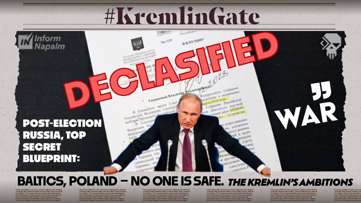 1/12 🚨 EXPOSED: Putin’s Plan for Post-Election Tyranny! “Tightening the Screws” is just the start. Ukraine’s “Cyber Resistance” & InformNapalm unveiled a roadmap to global war. Eyes wide open – this is where we act. #KremlinGate 🧵