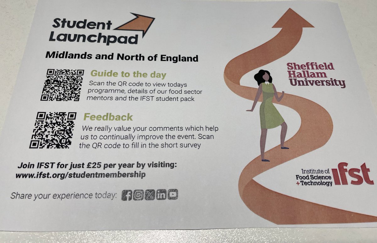 HallamFood's tweet photo. @HallamFood are proud to be hosting @ifstnews Student Launchpad 2024: Midlands and North of England today
Welcome to our wonderful speakers & mentors & to students visiting @HallamFood from other Universities #WelcomeToSheffield #FoodAndNutrition #Employability #IFSTlaunchpad https://t.co/DSHn0aeYkh