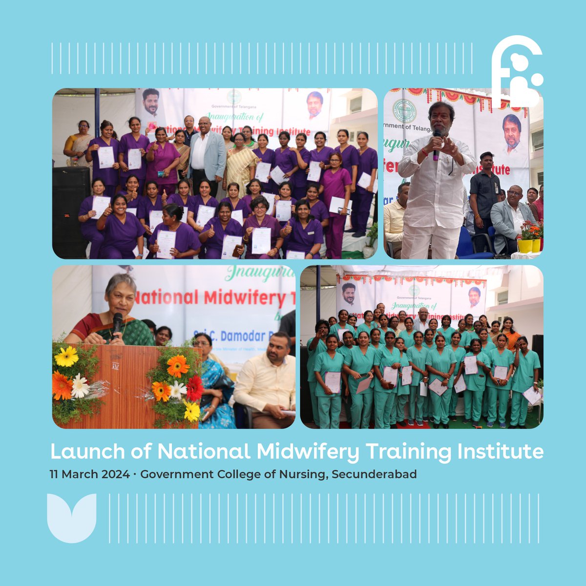 Congratulations Govt of Telangana on the launch of National Midwifery Training Institute! We are incredibly proud of the progress Telangana has made in improving the health of mothers and newborns across the state.