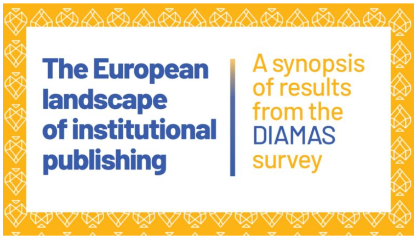 #CheckItOut! The @DIAMAS project has released the results of its Institutional Publishing Landscape Survey: diamasproject.eu/diamas-results…