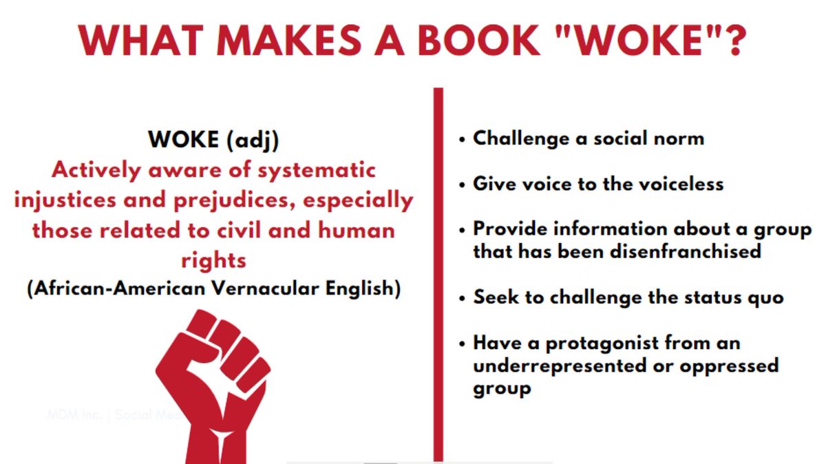 It's really important that we understand the definition of the word woke and use it appropriately.  Representation matters and we hope all pupils and staff are able to see themselves represented in our school libraries.