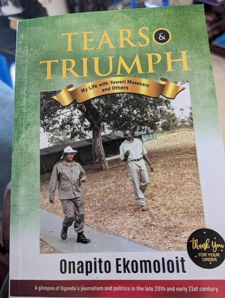 . @I_Rugambwa and I yesterday visited @mwene_rwa to deliver a book 'Tears and Triumph' by @onapitoEkomolo2 a request he made to the Gangsters @SemweyaMusoke @OfwonoOpondo @abdulkatuntu @SemujjuNganda1 @k_ajuna @Kateshd @Malcolmmpamizo Asanteni 🙏🏿#TheCapitalGang @CapitalFMUganda