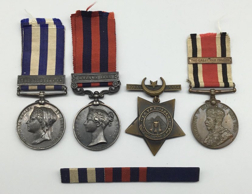 Coming to our May 15th medals and militaria auction, a good Victorian campaign and WW1 era Special Constabulary medal group, awarded to John Saxe of the Royal Sussex Regiment.