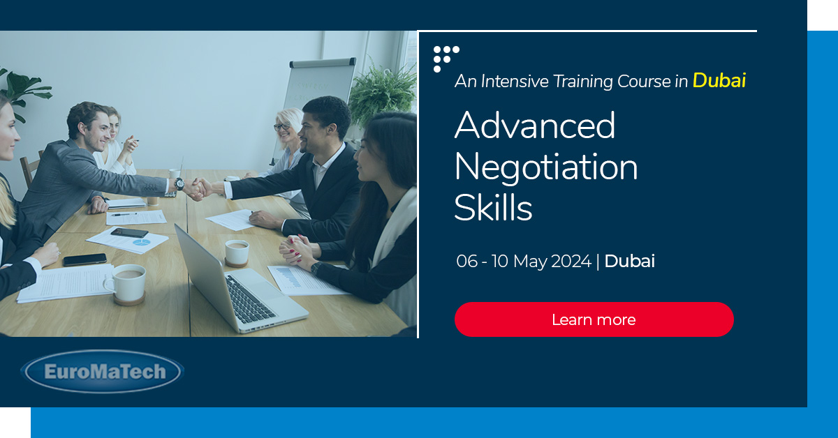 Advanced Negotiation Skills Enroll now! euromatech.com/seminars/advan… #euromatech #training #trainingcourse #trainingprovider #negotiation #negotiationskills