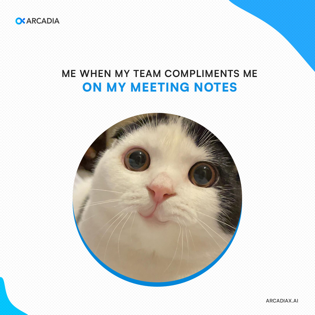 arcadiaxai's tweet photo. Transform your meetings into moments of appreciation!

With Arcadia by your side, receive daily recognition from your team on your meeting notes. 🌟

Explore the power of Arcadia today and watch your teamwork soar!

👉 https://t.co/8nYMdcC7gD

#ArcadiaxAI #meetingassistant #AI https://t.co/AjUP1BTlt5