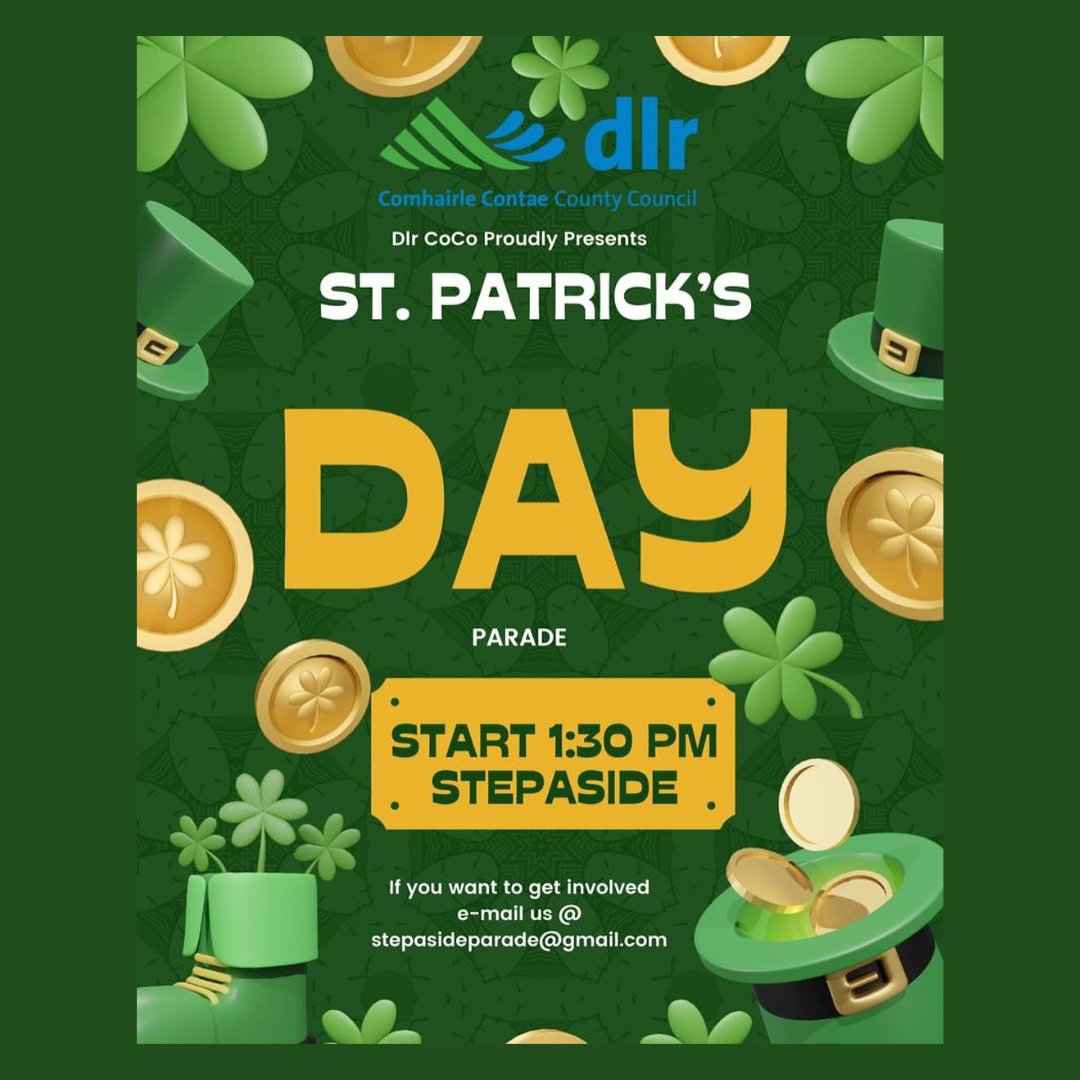 DLRTourism's tweet photo. 🍀🇮🇪 St. Patrick's Week in Dun Laoghaire! 🍀🇮🇪
Dún Laoghaire Town St. Patrick's Day Parade 2024
Stepaside St Patrick's Day Parade from 12 pm till 4:30 pm on Sunday, March 17th
Blackrock Leprechaun Chase 2024
Traditional Food & Live Music, Shows and much more.
#VisitDLR https://t.co/jSd1bsARbA