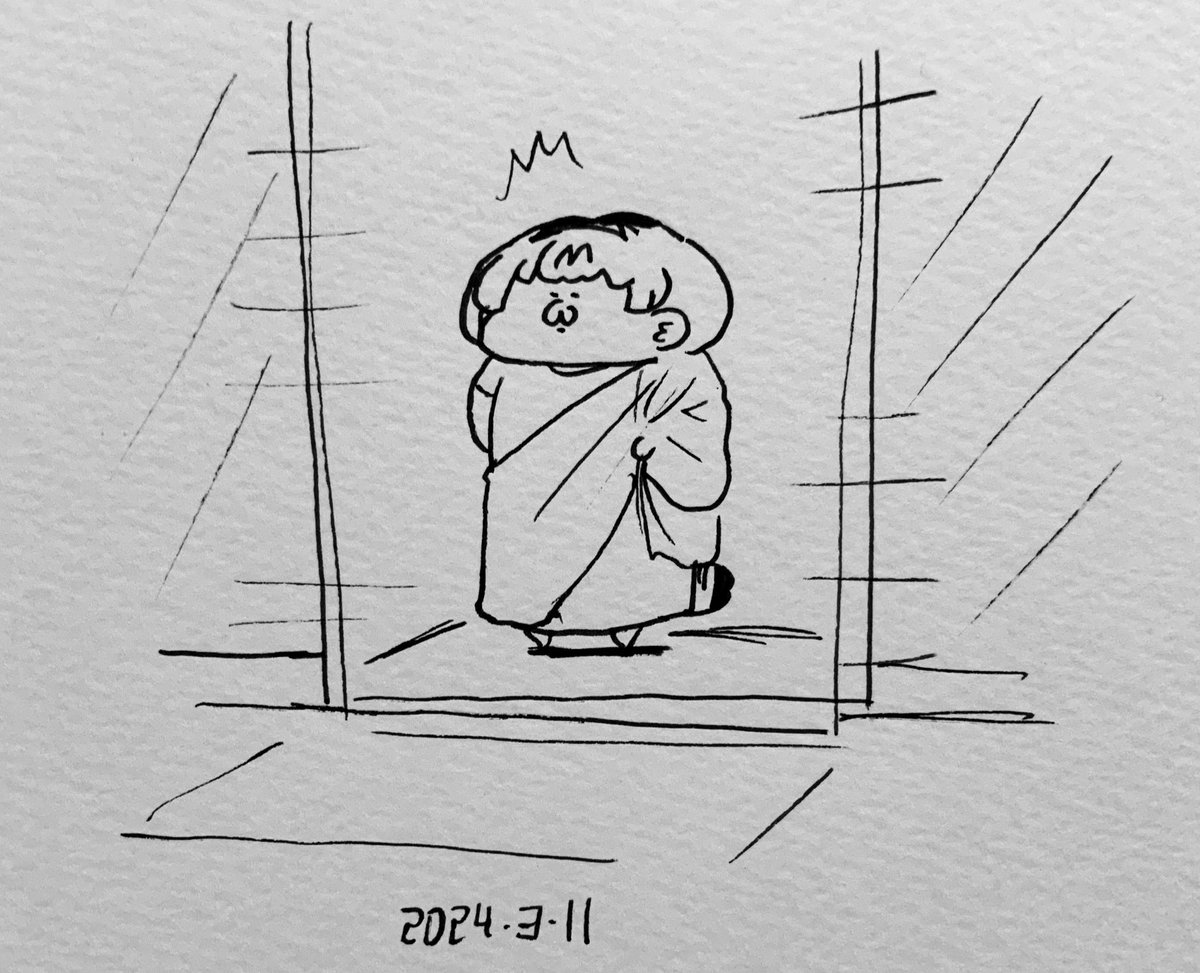 近づくと開く透明な壁 