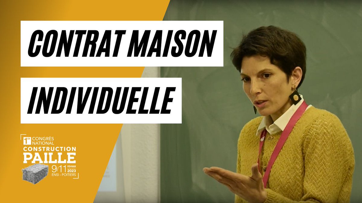ConstructPaille's tweet photo. Regardez la 14ème conférence du Congrès Paille 2023 en replay « Le Contrat Construction de Maison Individuelle CCMI » : https://t.co/JepQojhDXG https://t.co/0VXvNPTgXS