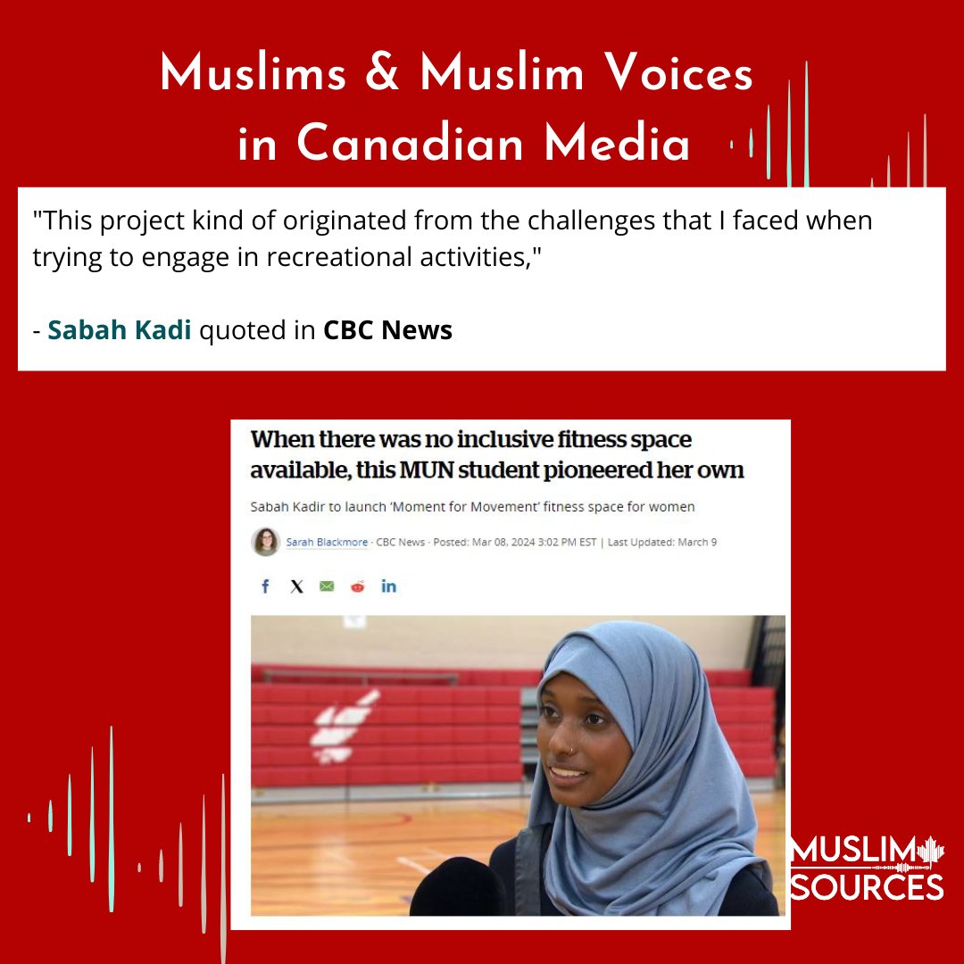 MuslimSources's tweet image. (2) Our highlights of Muslims and Muslim voices in Canadian media this past week:  #amplifyingMuslimvoices