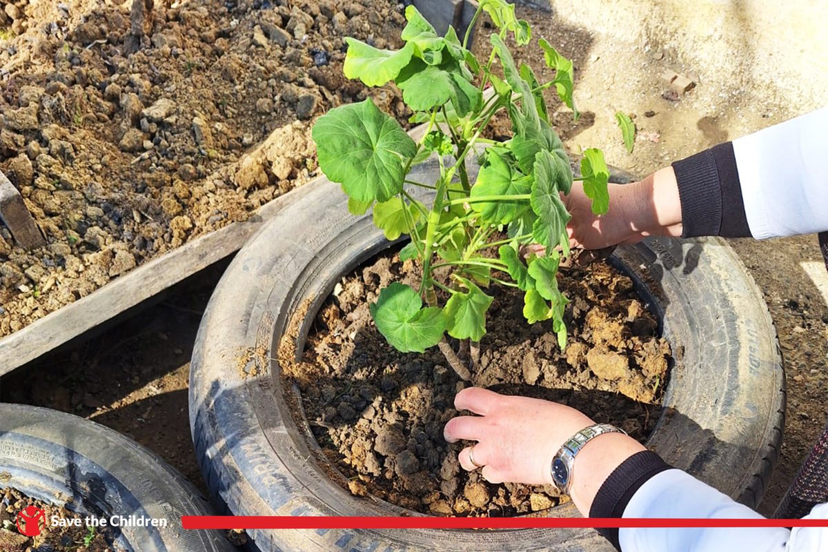 SaveChildrenAlb's tweet photo. Elbasan's young eco club members aim to green their school by planting seedlings. They're part of the "Eco-schools for Climate and Environment" project, promoting eco-friendly practices and solutions. #savethechildren #EcoAction #GreenSchool #ChangeStartsWithUs #Children4Climate https://t.co/1Kg2hCo4EP