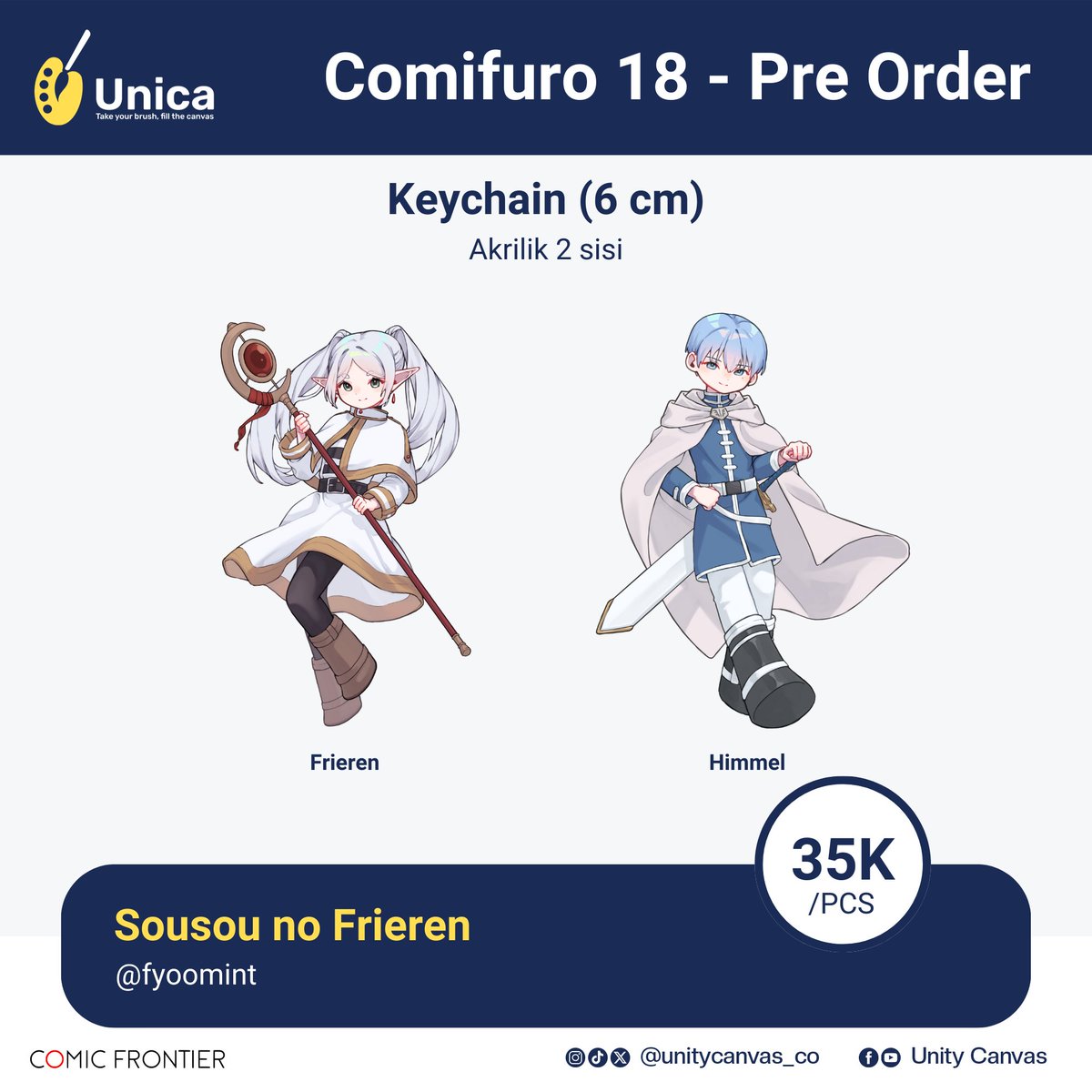 unitycanvas_co's tweet image. Halo Unifellas!
Unity Canvas membuka Pre Order Cf-18
PO ditutup di tanggal 14 April!

Pemesanan merch bisa dilakukan lewat link berikut :
bit.ly/Form_Pemesanan…
#unitycanvas #unica #unicacomifuro18 #comifuro #comifuro18