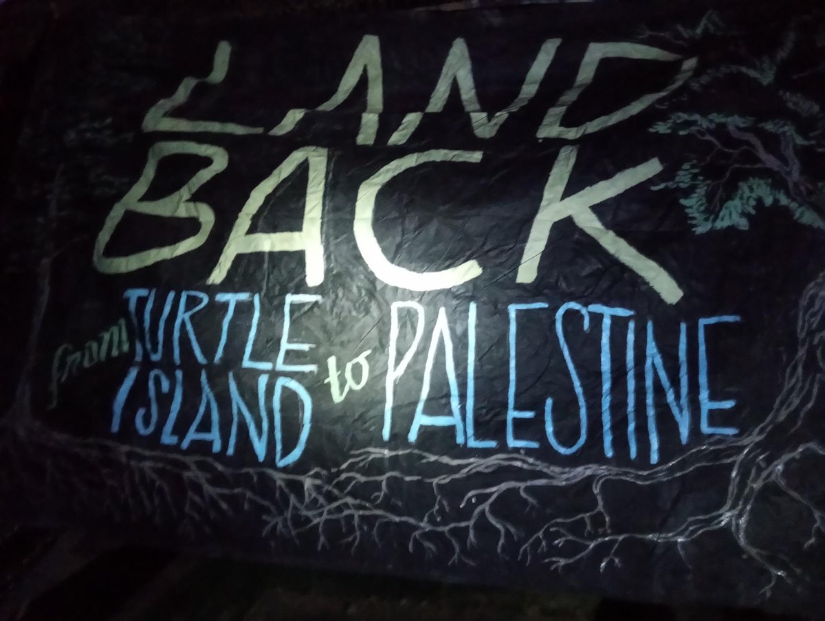 HAPPENING NOW! Resistance continues against the Mountain Valley Pipeline with a drill lockdown on Poor Mountain. Two land defenders locked down where MVP is boring under a steep section of the slope. There's a rally at the corner of the corner of Honeysuckle Road and Poor Mtn Rd.