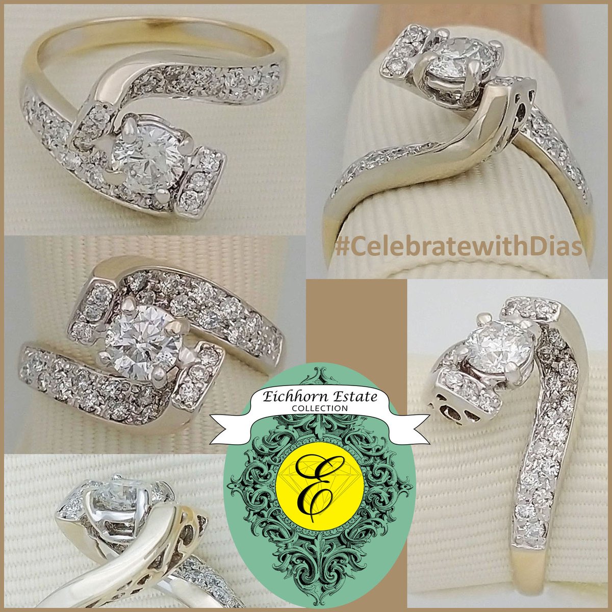EichhornJewelry's tweet photo. 14K two-tone Ring with a center .43 carat Diamond plus 32 accent Diamonds, finger size 6.5. From Our Estate Collection $3,000. https://t.co/neNJhEhZ6u #start2sparkle #alwaysthinkDIAMONDS #eichhornglow #1diamondatatime #CelebratewithDias #estatejewelry https://t.co/r7UjqlUGy2