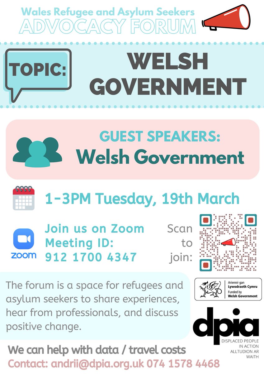 Join us on Tuesday, the 19th of March, for our Advocacy Forum with the Welsh Government! Further information can be found in the leaflet below.