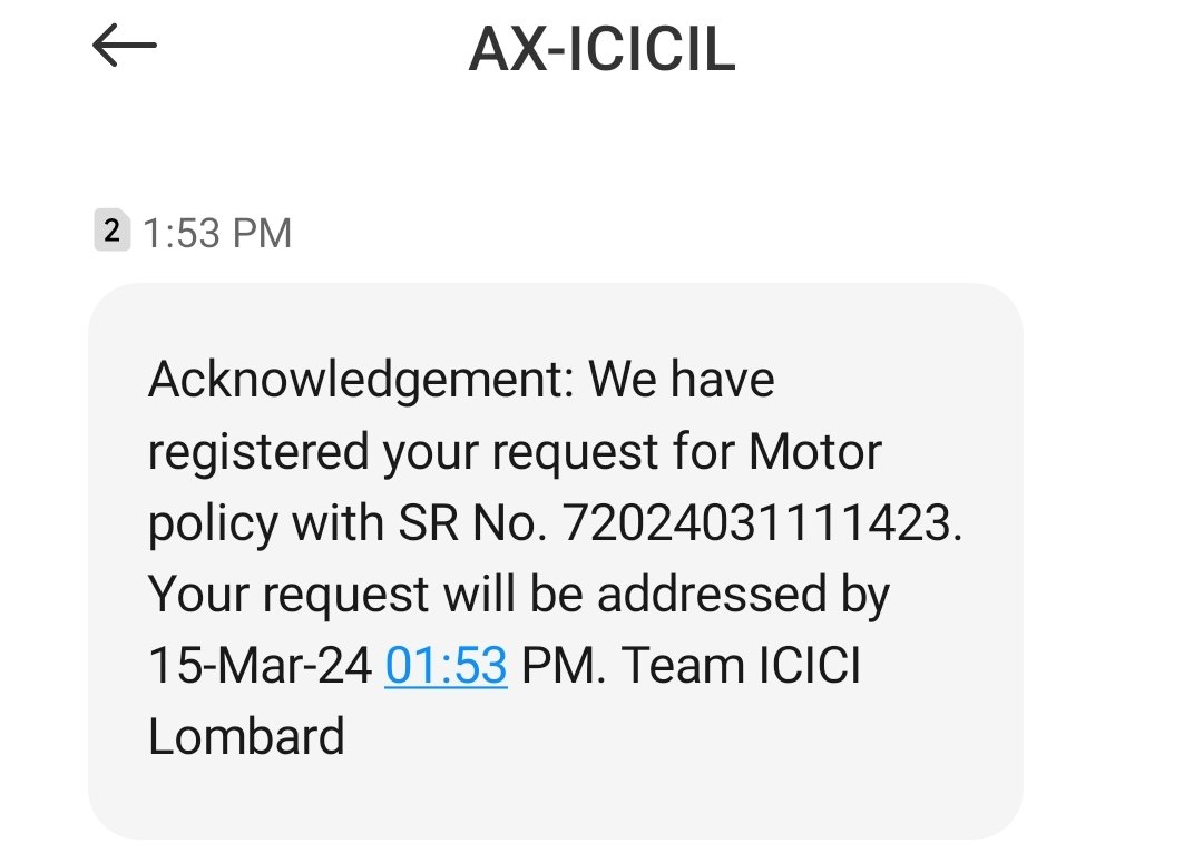 santoshskj's tweet photo. @ICICILombard https://t.co/bTwpzVpxRy
