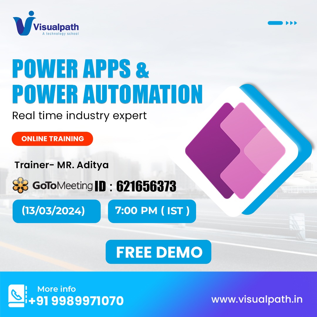 akhil554936825's tweet image. Join Now:meet.goto.com/621656373
Attend Online #FreeDemo On #PowerApps &amp;amp;
#PowerAutomation by Mr. Aditya.
Demo on: 13th March @ 7:00 PM (IST).
Contact us: +91 9989971070.
Visit: visualpath.in/microsoft-powe…
#powerautomte #powerBI #microsoft 
 #learning  #software #student #ITskills