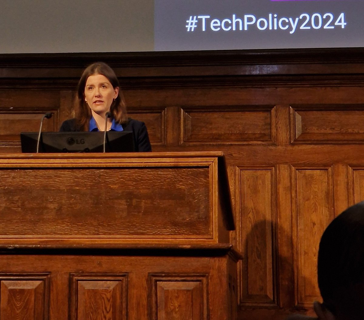 Fantastic to hear from @michelledonelan @techUK on skills, scale up and innovation #techpolicy2024