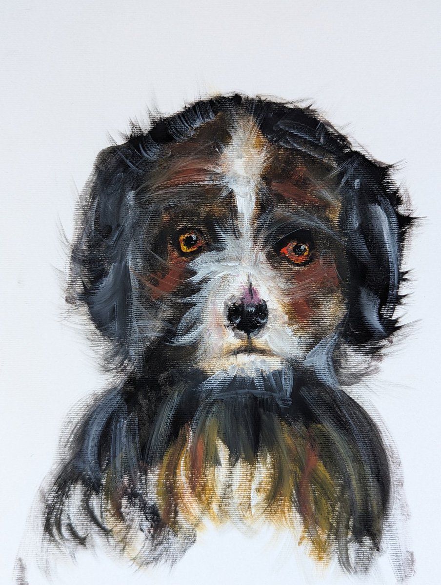 My version of Martin,a terrier by Rosa Bonheur <a href="/StudioTeaBreak/">Virtual Studio</a> #portraitchallenge