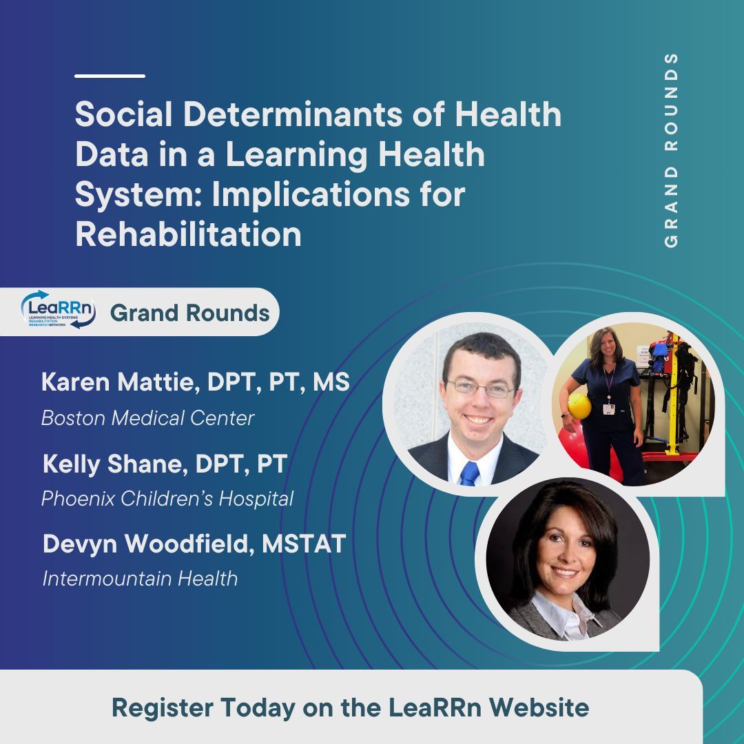 LeaRRn Rehabilitation Network (@learrnnetwork) on Twitter photo Join us on Monday, April 1st at 3:00PM ET for a Grand Rounds panel of experts from three health systems to learn how they collect, and make use of social determinants of health data. Register now on our website. buff.ly/3CsmulB
<a href="/MR3Network/">Medical Rehabilitation Research Resource Network</a>
@busph
@brown_sph Join us on Monday, April 1st at 3:00PM ET for a Grand Rounds panel of experts from three health systems to learn how they collect, and make use of social determinants of health data. Register now on our website. buff.ly/3CsmulB
<a href="/MR3Network/">Medical Rehabilitation Research Resource Network</a>
@busph
@brown_sph